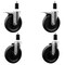 Service Caster 6'' Phenolic Swivel 1-3/8'' Expanding Stem Caster Set 2 Total Lock Brakes, 4PK SCC-EXTTL20S615-PHR-2-S-2-138 - alternate 1